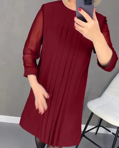 Leny | Neues einfaches Kleid mit mittleren Ärmeln