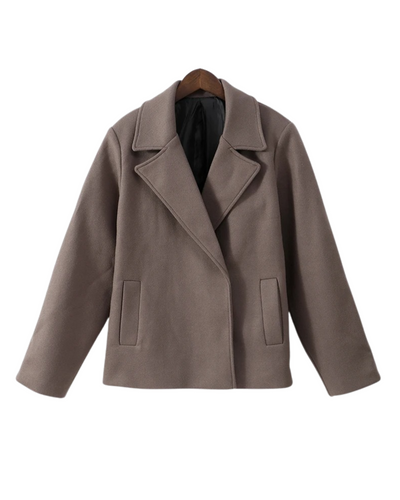 Tessa | Wollmantel mit Revers