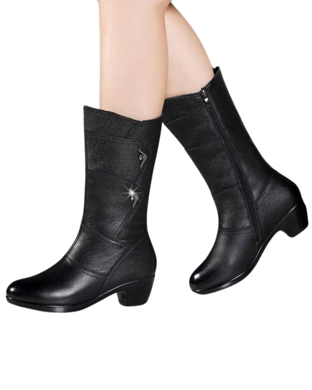 Hohe Stiefel Eloise mit einfachem Reißverschluss | Neue Kollektion Orthopedia