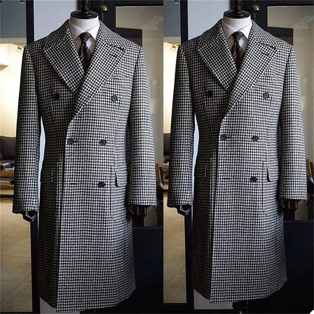 Bruno™ | Houndstooth Trenchcoat