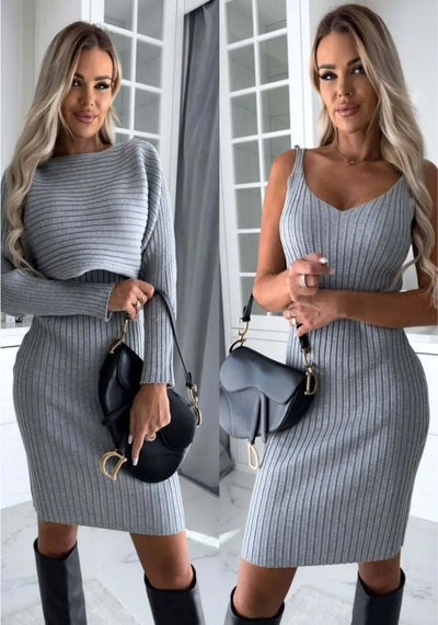 Esmee | Kleid & Pullover Set