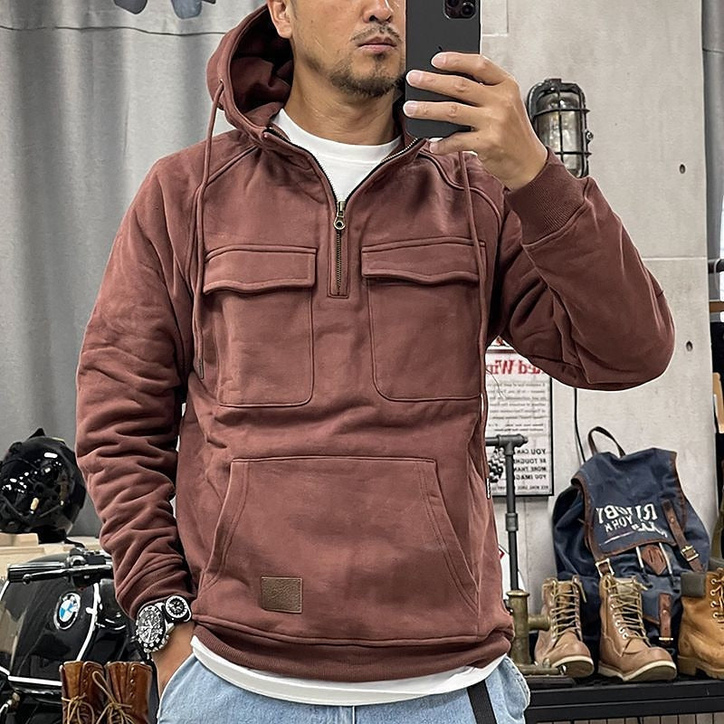 Marco™ - Winterpullover aus weicher Wolle mit Reißverschluss